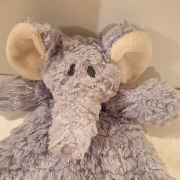 Demdaco Gray Elephant Lovey Plush Security Blanket Rattle Baby Soft Polyester - Picture 3 of 10